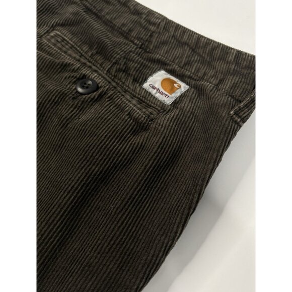 Carhartt WIP Corduroy Club Pant 33x32 (34x31) Taupe Brown Chino Urban Y2K - Picture 6 of 14